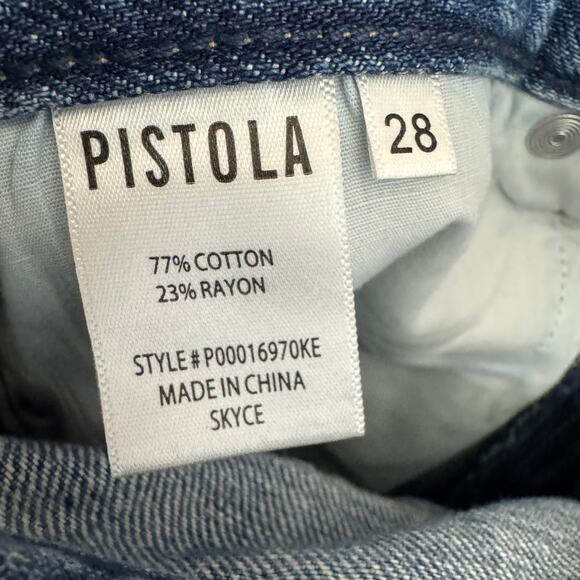 Pistola Ruby High Rise Palazzo Jean High Rise Wide Leg Stretch Women's 28 - Picture 12 of 13